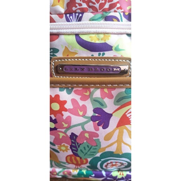 Lily Bloom Floral Wheeled Travel Suitcase Under Seat Carry on Overhead - Picture 4 of 15